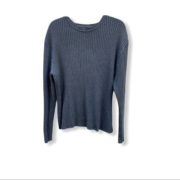 GAP‎ Ribbed Cotton Sweater Gray - Picture 8 of 8